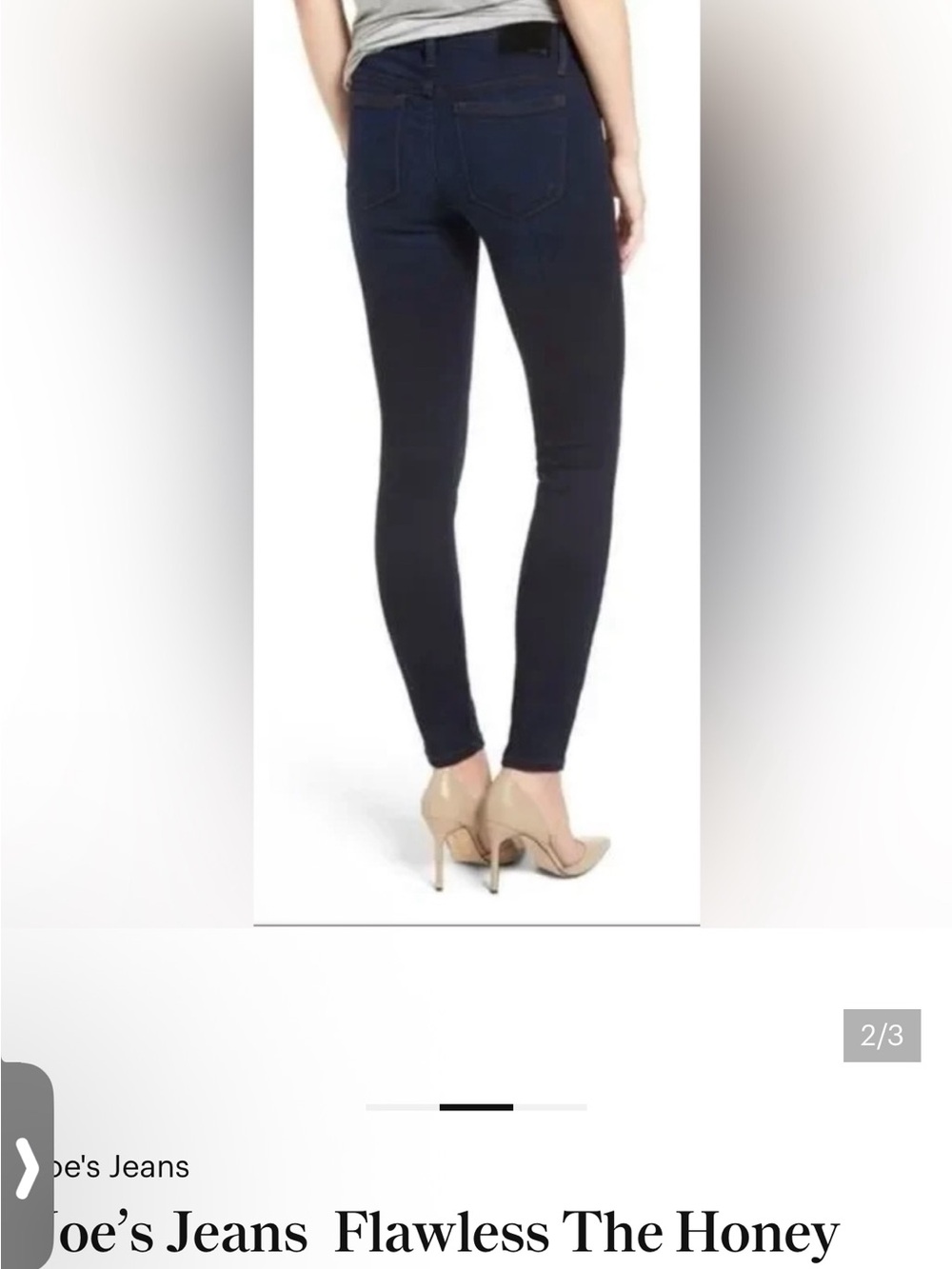 Joe's Jeans Dark Blue Skinny Jeans